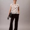 Floral Print Smocked Top