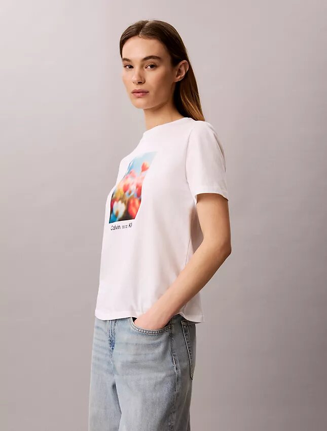 Flower Graphic Classic T-Shirt Flower Graphic Classic T-Shirt
