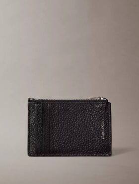 Foil Embossed Logo Zip Card Case