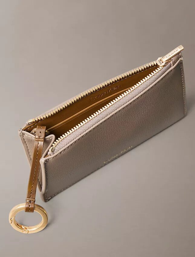 Foil Logo Double Zip Card Case Foil Logo Double Zip Card Case