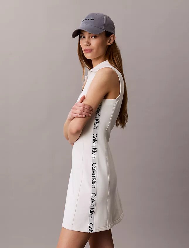 French Terry 1/4 Zip Sleeveless Dress French Terry 1/4 Zip Sleeveless Dress