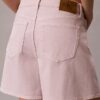 Garment-Dyed High Rise A-Line Shorts