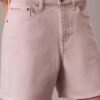 Garment-Dyed High Rise A-Line Shorts