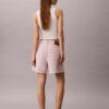 Garment-Dyed High Rise A-Line Shorts