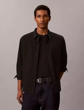 Garment Washed Twill Easy Overshirt