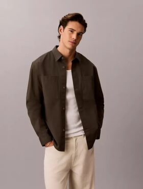 Garment Washed Twill Easy Overshirt Garment Washed Twill Easy Overshirt