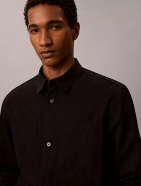 Garment Washed Twill Easy Overshirt