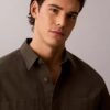 Garment Washed Twill Easy Overshirt