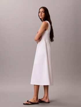 Gathered Midi Dress