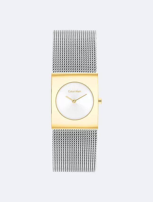 Geometric Dial Mesh Bracelet Watch Geometric Dial Mesh Bracelet Watch