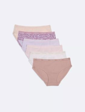 Girls 6-Pack Logo Hipster