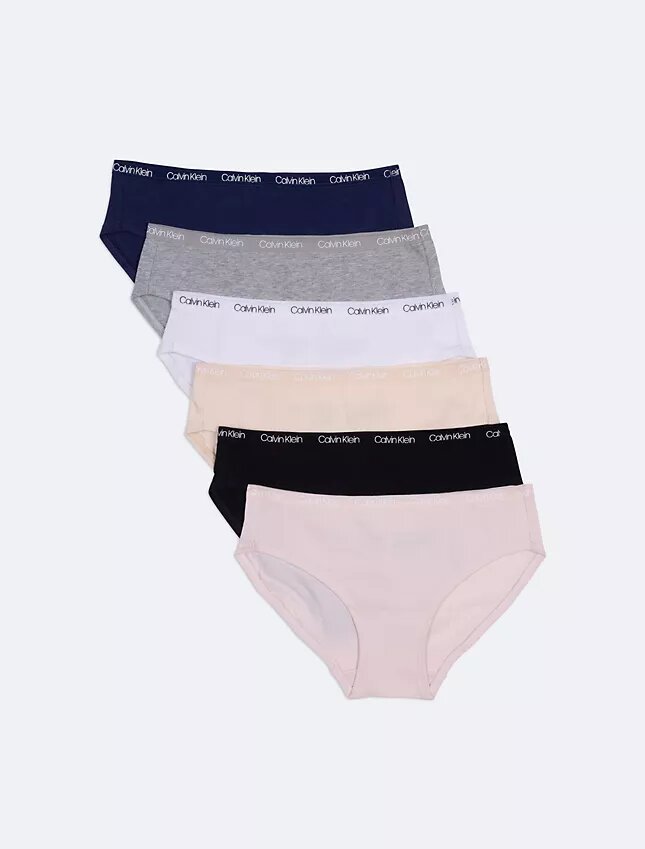 Girls 6-Pack Logo Hipster Girls 6-Pack Logo Hipster