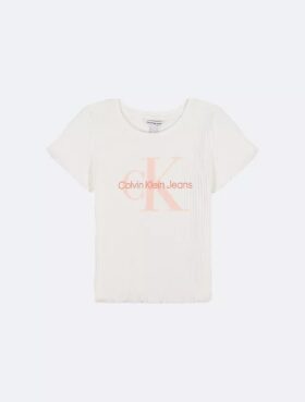Girls Chunky Rib Monologo Tee