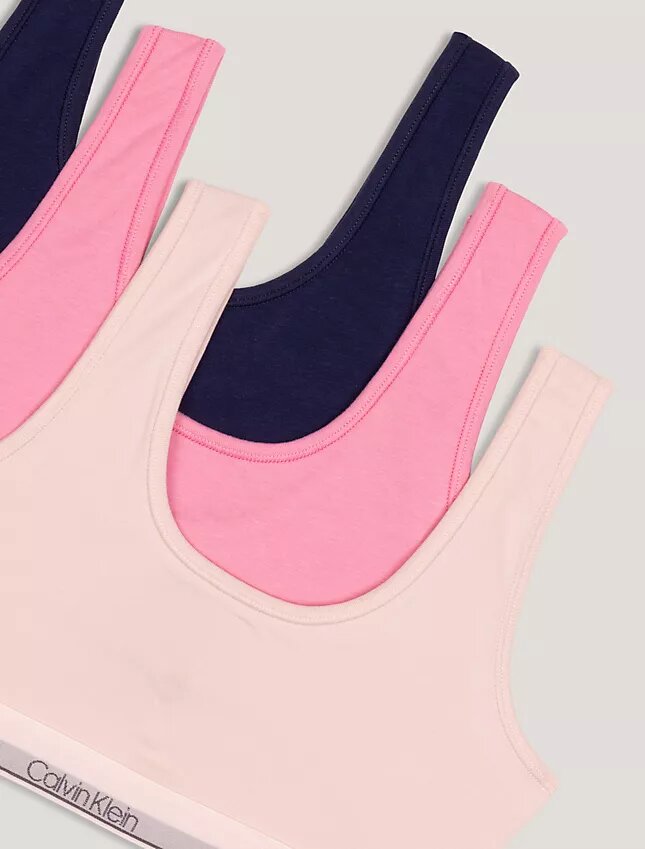 Girls Cotton Stretch 3-Pack Bralette Girls Cotton Stretch 3-Pack Bralette
