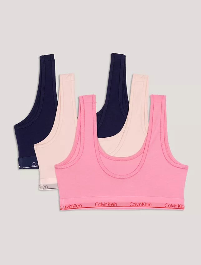 Girls Cotton Stretch 3-Pack Bralette Girls Cotton Stretch 3-Pack Bralette