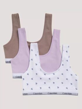 Girls Cotton Stretch 3-Pack Unlined Bralette