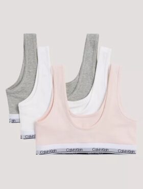 Girls Cotton Stretch 3-Pack Unlined Bralette