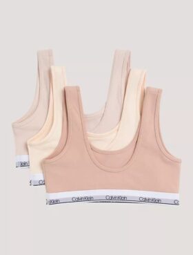 Girls Cotton Stretch 3-Pack Unlined Bralette