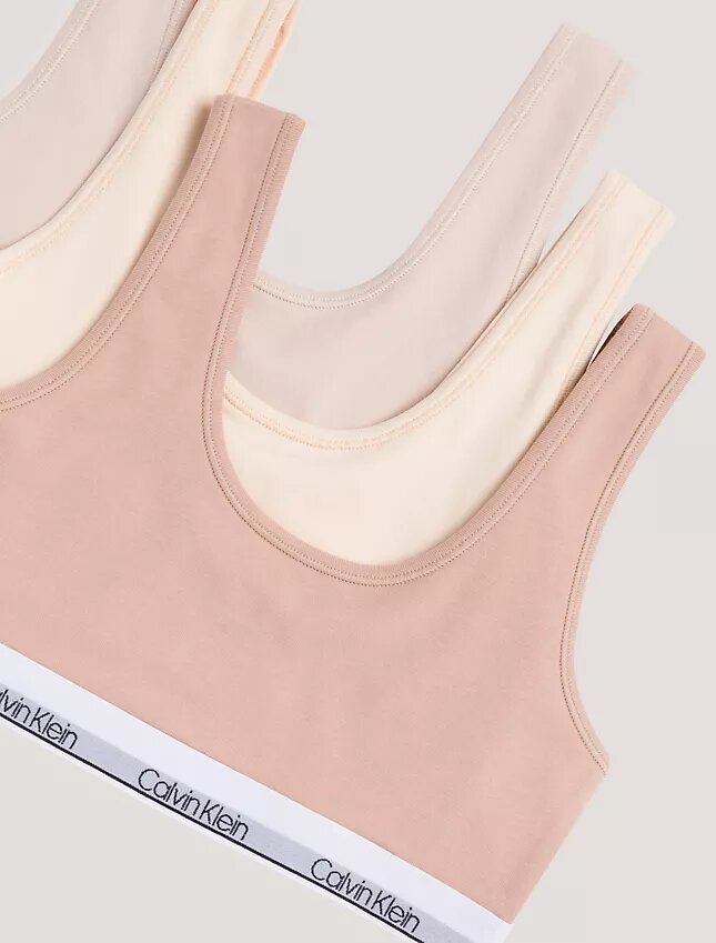 Girls Cotton Stretch 3-Pack Unlined Bralette Girls Cotton Stretch 3-Pack Unlined Bralette