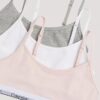 Girls Cotton Stretch 3-Pack Unlined Cropped Bralette Girls Cotton Stretch 3-Pack Unlined Cropped Bralette