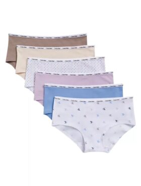 Girls Cotton Stretch 6-Pack Hipster
