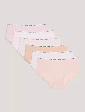 Girls Cotton Stretch 6-Pack Hipster