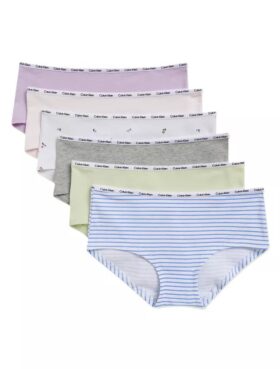Girls Cotton Stretch 6-Pack Hipster