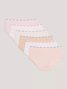 Girls Cotton Stretch 6-Pack Hipster