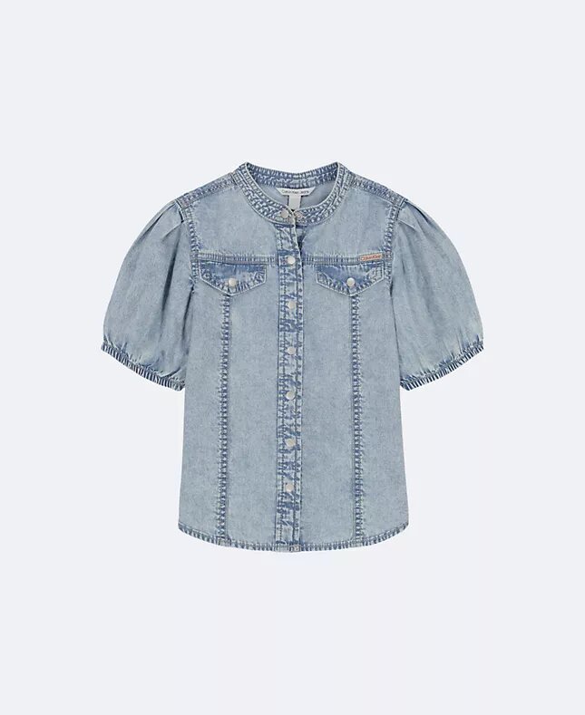 Girls Denim Button-Down Shirt Girls Denim Button-Down Shirt