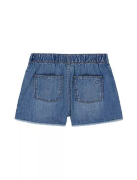 Girls Drawstring Denim Skorts