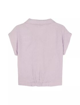 Girls Knotted Button-Down Shirt