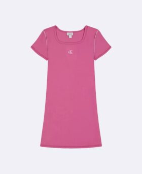 Girls Monogram Mini T-Shirt Dress