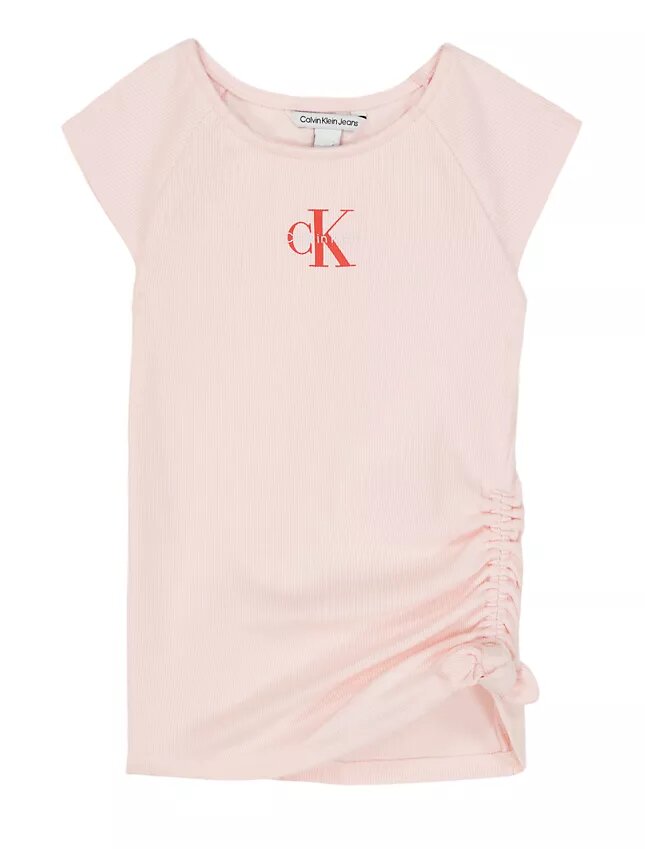 Girls Monologo Side Ruche T-Shirt Girls Monologo Side Ruche T-Shirt