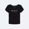 Girls New York City Logo Graphic Classic T-Shirt Girls New York City Logo Graphic Classic T-Shirt