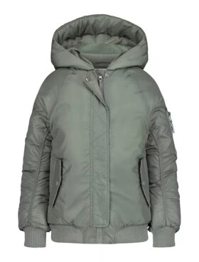 Girls Padded Raglan Sleeve Jacket