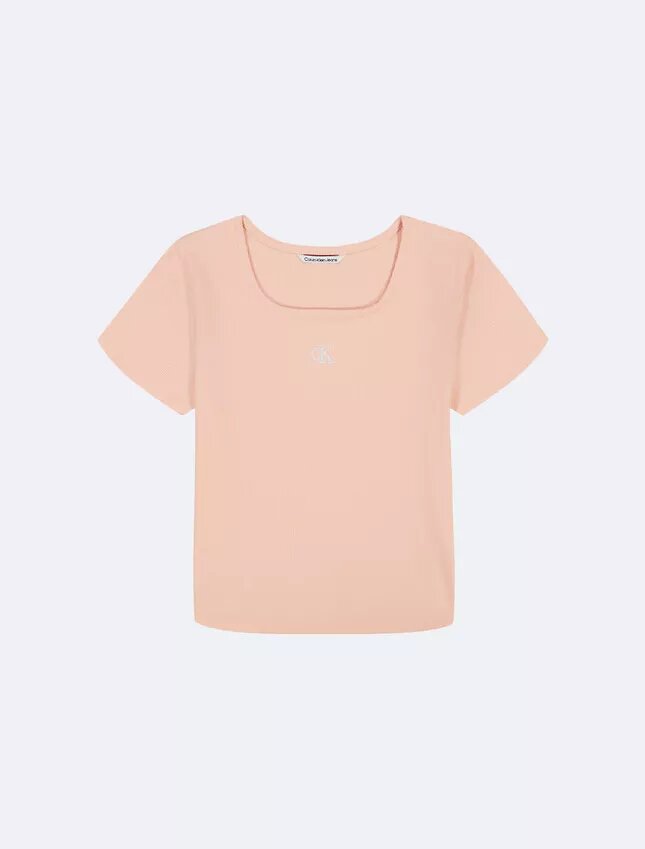 Girls Square Neck Baby Tee Girls Square Neck Baby Tee
