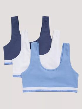 Girls Varsity Cotton Stretch 3-Pack Bralette