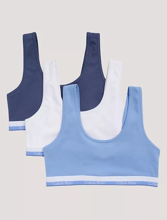Girls Varsity Cotton Stretch 3-Pack Bralette Girls Varsity Cotton Stretch 3-Pack Bralette