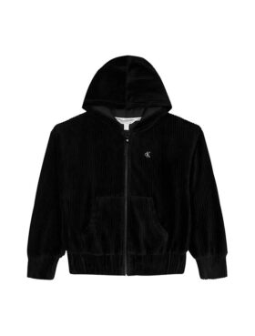 Girls Velour Rib Hoodie