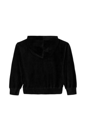 Girls Velour Rib Hoodie