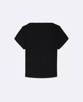 Girls Woven Monologo Rib T-Shirt