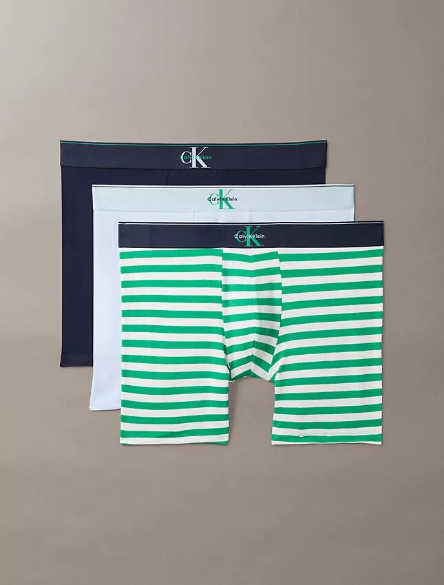 Graphic Monogram Cotton Stretch 3-Pack Boxer Brief Graphic Monogram Cotton Stretch 3-Pack Boxer Brief