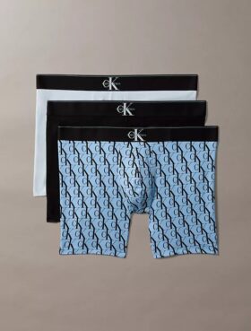Graphic Monogram Cotton Stretch 3-Pack Boxer Brief