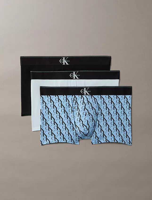 Graphic Monogram Cotton Stretch 3-Pack Trunk Graphic Monogram Cotton Stretch 3-Pack Trunk