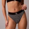 Graphic Monogram Microfiber Stretch High Waist Bikini Graphic Monogram Microfiber Stretch High Waist Bikini