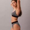Graphic Monogram Microfiber Stretch High Waist Bikini Graphic Monogram Microfiber Stretch High Waist Bikini
