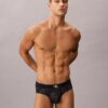 Graphic Monogram Microfiber Stretch Hip Brief