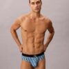 Graphic Monogram Microfiber Stretch Hip Brief