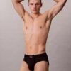 Graphic Monogram Microfiber Stretch Hip Brief