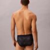 Graphic Monogram Microfiber Stretch Hip Brief